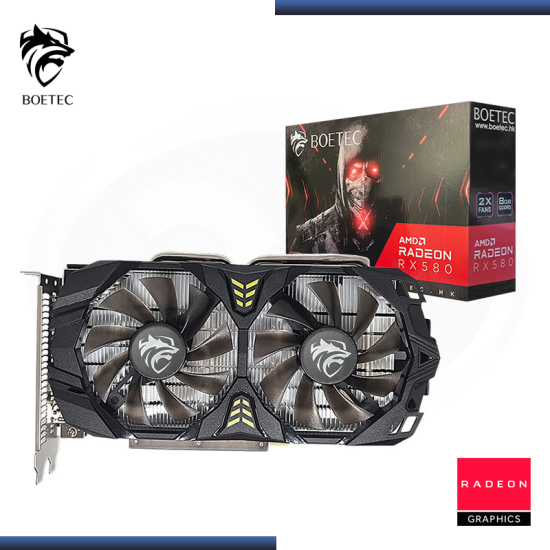 BOETEC RADEON RX 580 8GB GDDR5 256BITS DUAL FAN