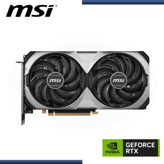 MSI GEFORCE RTX 4070 SUPER 12GB GDDR6X 192BITS VENTUS 2X WHITE OC (PN:912-V513-831) - 250