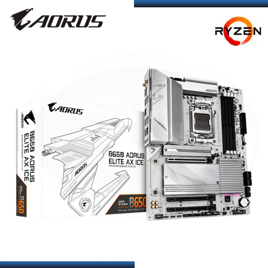 Placas Madre | PLACA AORUS B650 ELITE AX ICE AMD RYZEN DDR5 AM5