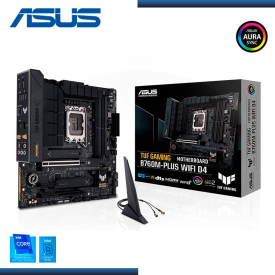 PLACA ASUS TUF GAMING B760M-PLUS WIFI D4 DDR4 LGA 1700 (PN:90MB1DG0-M0EAY0)